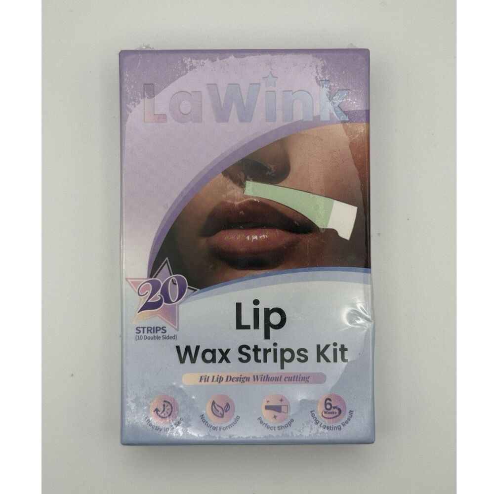 LaWink Lip Wax Strips Kit 20ct Sensitive Skin